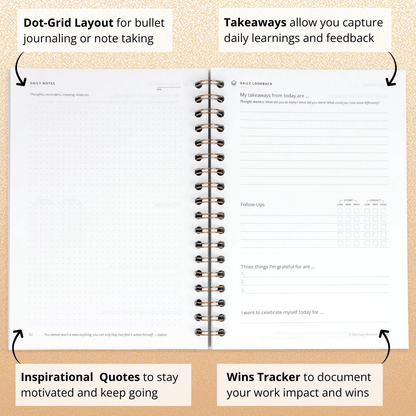 Daily Work Journal - Quarterly Undated