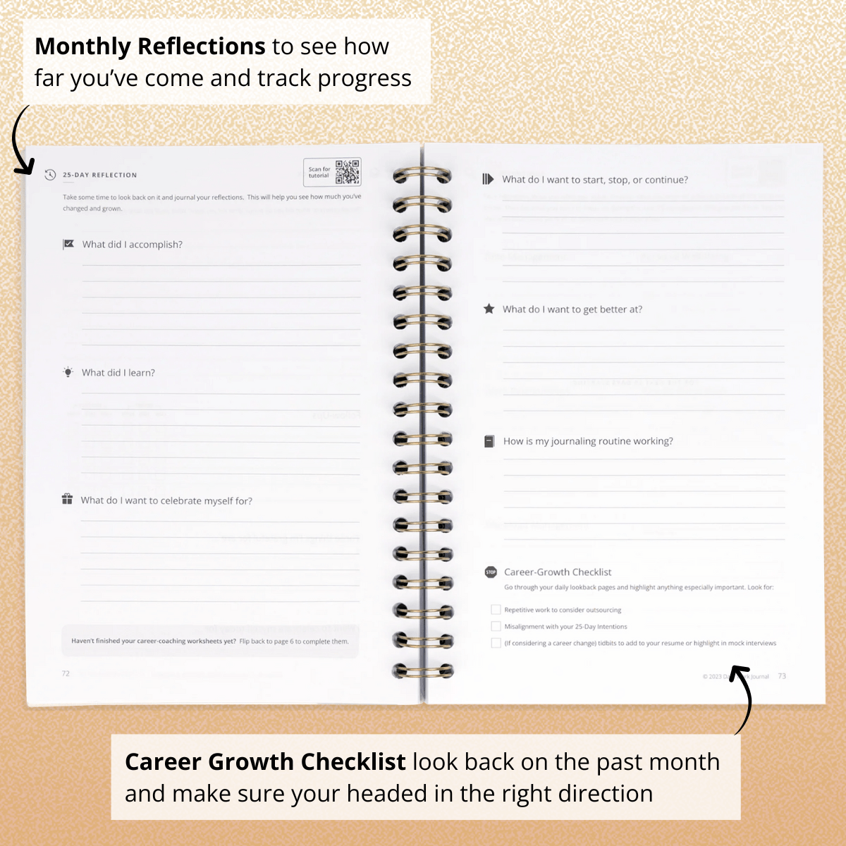 Daily Work Journal - Quarterly Undated