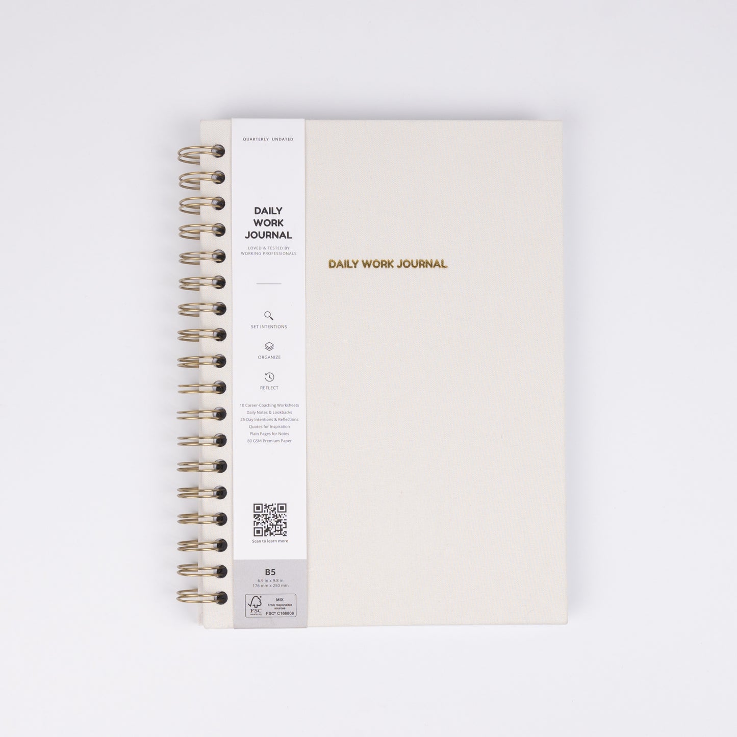 Daily Work Journal - Quarterly Undated