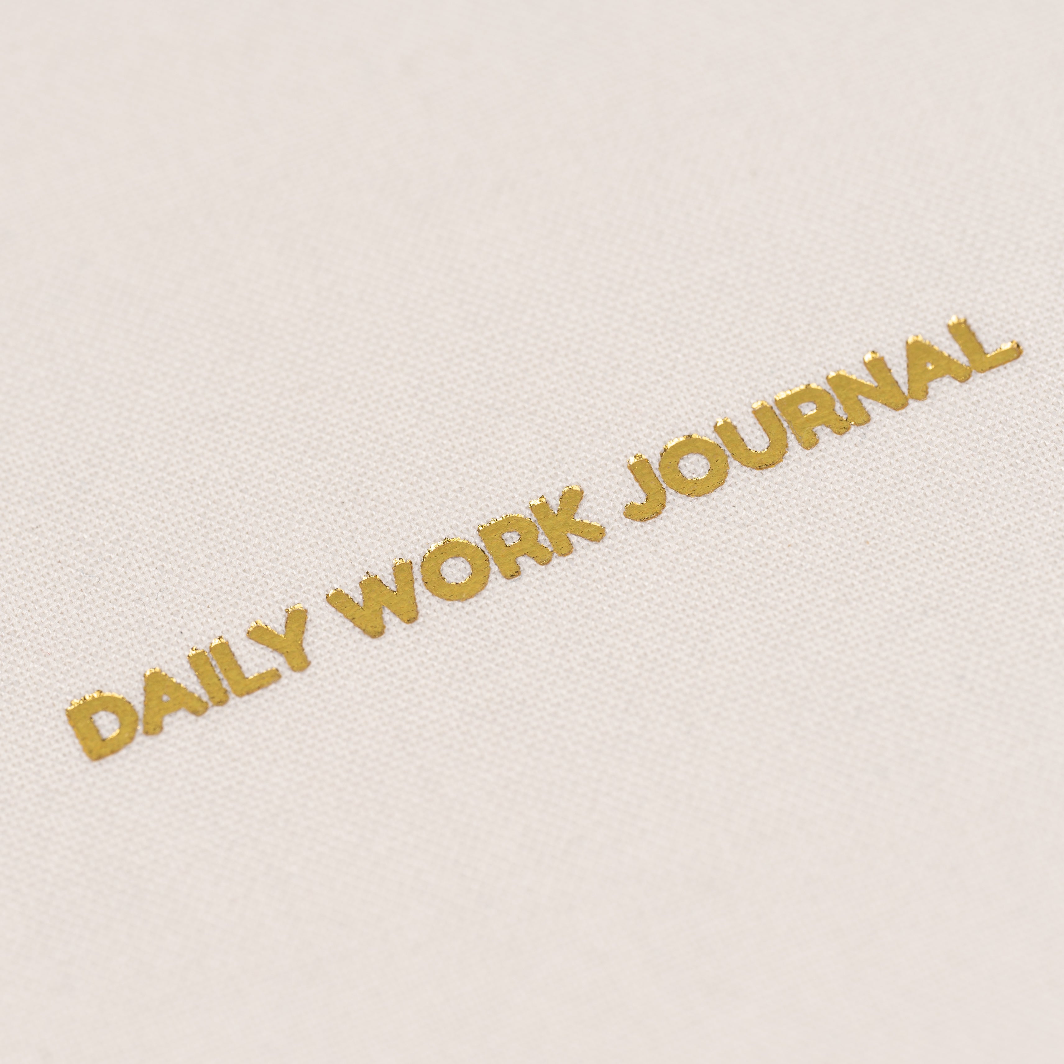 Daily Work Journal - Quarterly Undated